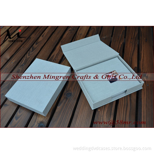 Fabric Linen Photo Album Book Packaging Box